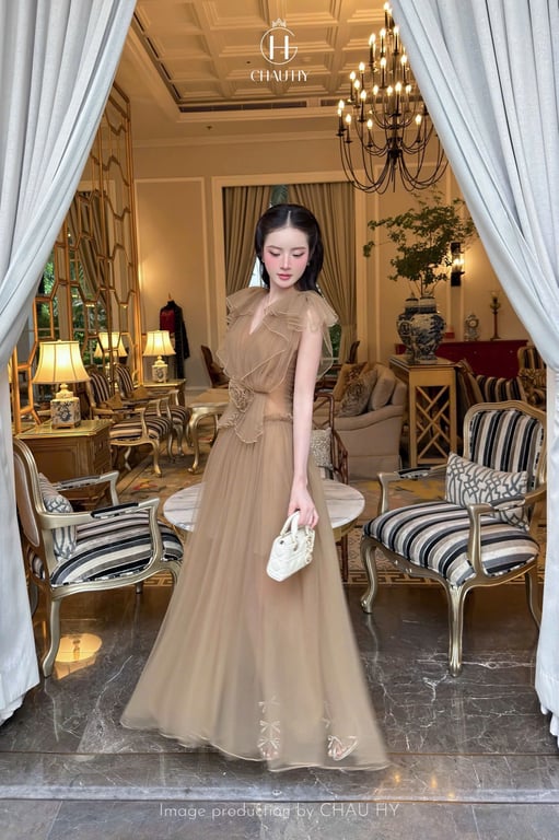 Đầm vera brand Châu Hy