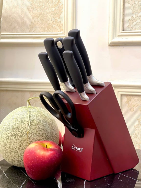 BỘ DAO 8 MÓN CAO CẤP KÈM KÉO NHÀ BẾP ARBER ABSCR8