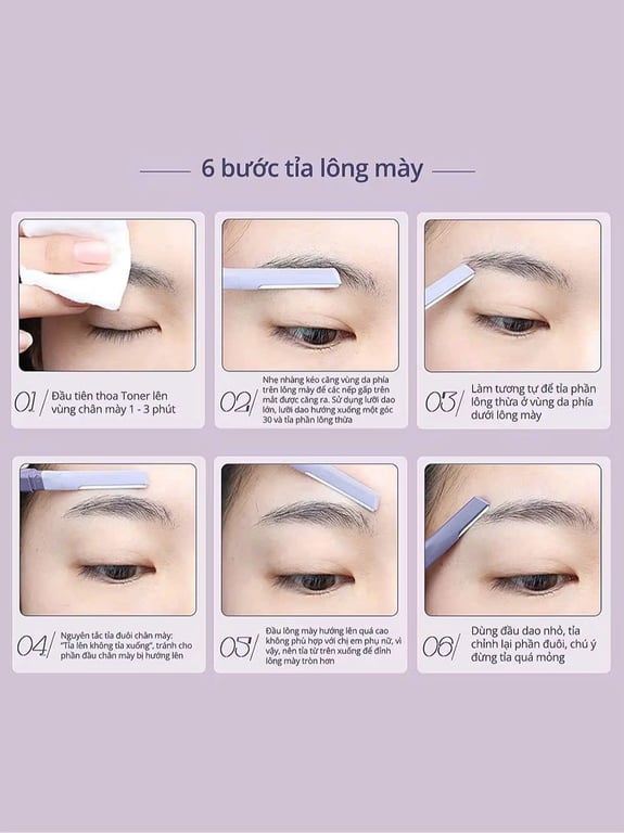 bộ 2 dao cạo lông mày AMORTALS