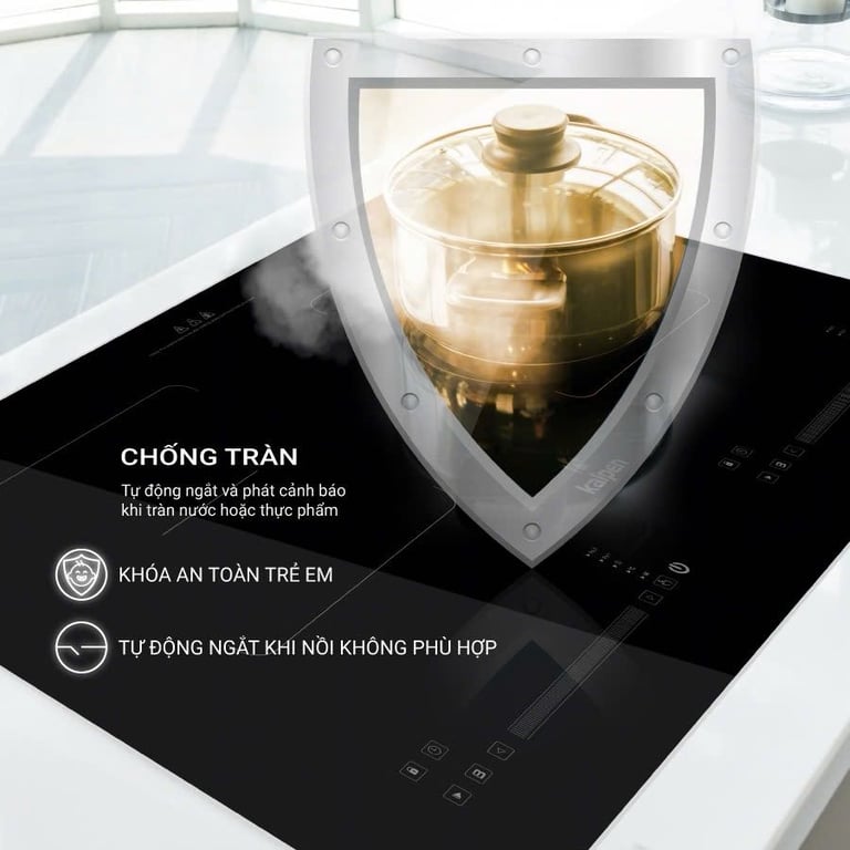 Bếp Từ Đôi Cao Cấp Kalpen Germany ICK-1666, Công Suất 4000W