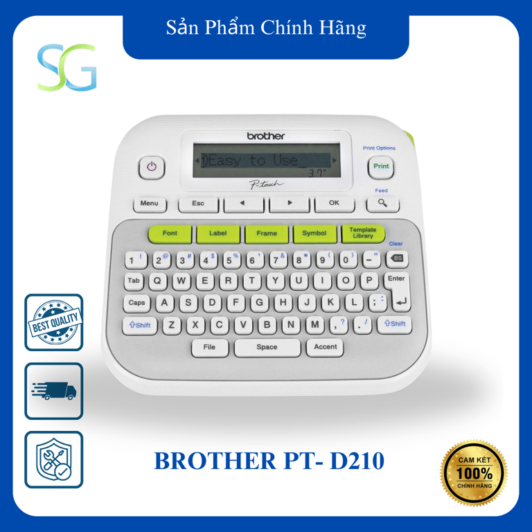 Máy In Nhãn Brother PT- D210 – Hàng Chính Hãng