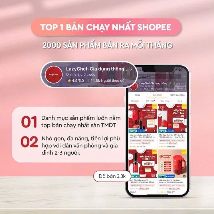 Máy ép mini Lazychef LC02ME