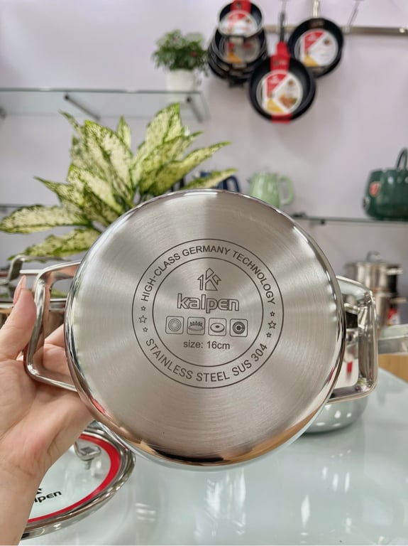 BỘ NỒI INOX 3 LỚP LIỀN KHỐI KALPEN EMER EM1