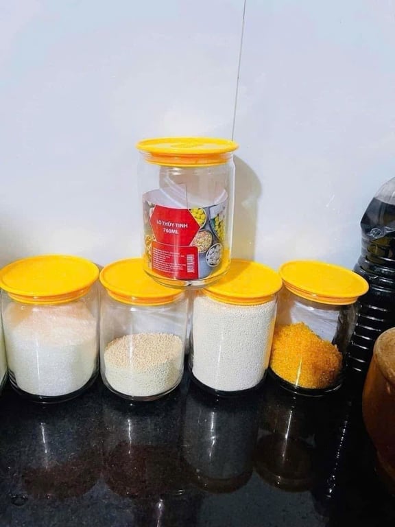 BỘ 3 HŨ THỦY TINH 760ml