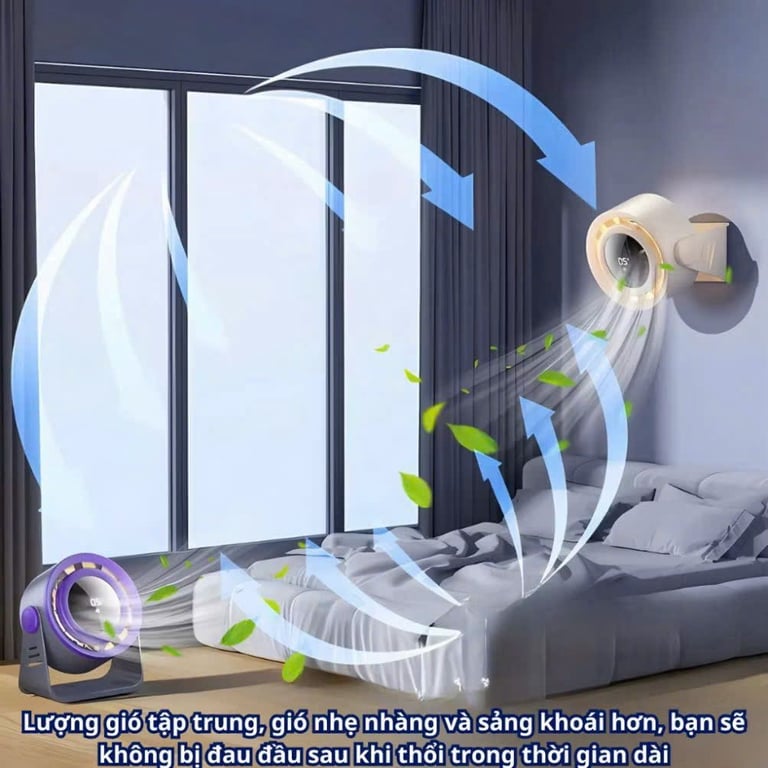 QUẠT ĐỂ BÀN TÍCH ĐIỆN KHÔNG DÂY