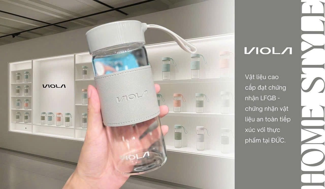 Set 4 Bình Thủy Tinh VIOLA 500ml