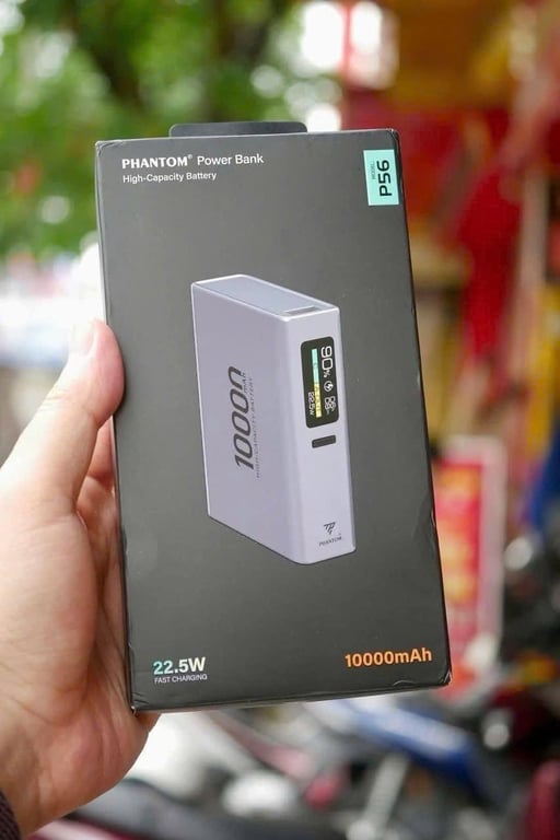 PIN DỰ PHÒNG PHANTOM P56 – XỊN MỊN, SẠC NHANH, THIẾT KẾ SANG