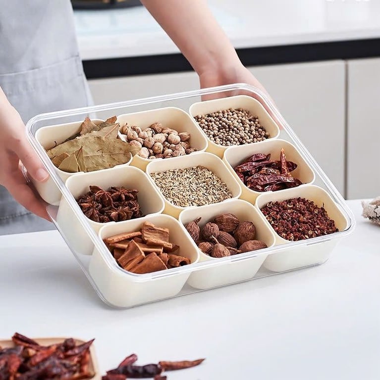 HỘP ĐỰNG ĐỒ KHÔ 9 NGĂN UFORU UF688