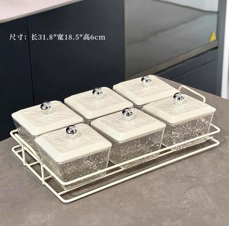 Khay mứt 4 ngăn-6 ngăn phong cách Bắc Âu