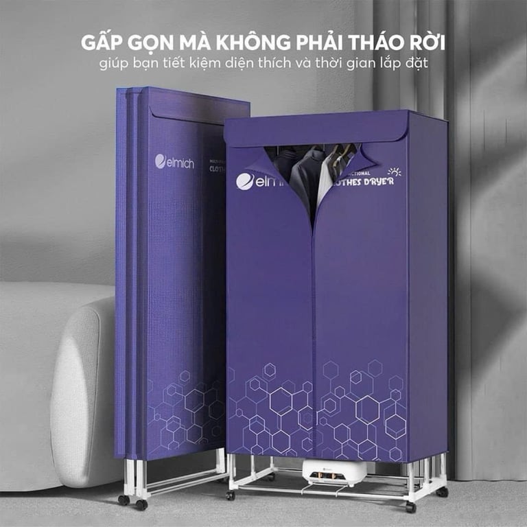 TỦ SẤY QUẦN ÁO ELMICH CDE-8642