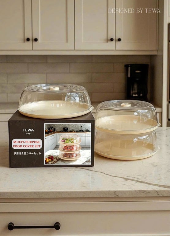 SET 3 HỘP ÚP THỨC ĂN XẾP TẦNG TEWA JAPAN