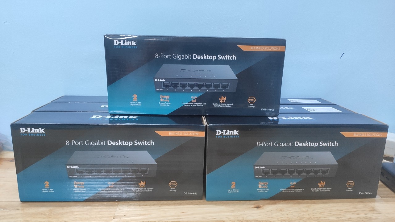 Thiết Bị Chia Mạng Dlink DGS-108GL (8 Port/ (10/ 100/ 1000Mbps))