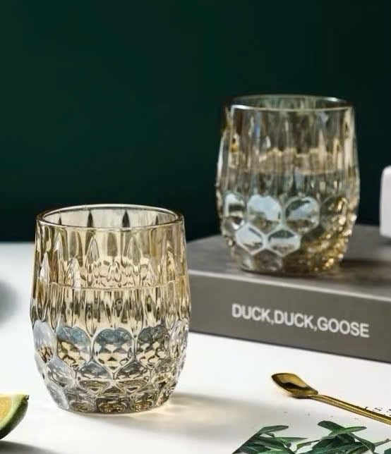 SET 6 LY THUỶ TINH MÀU HỔ PHÁCH 300ml