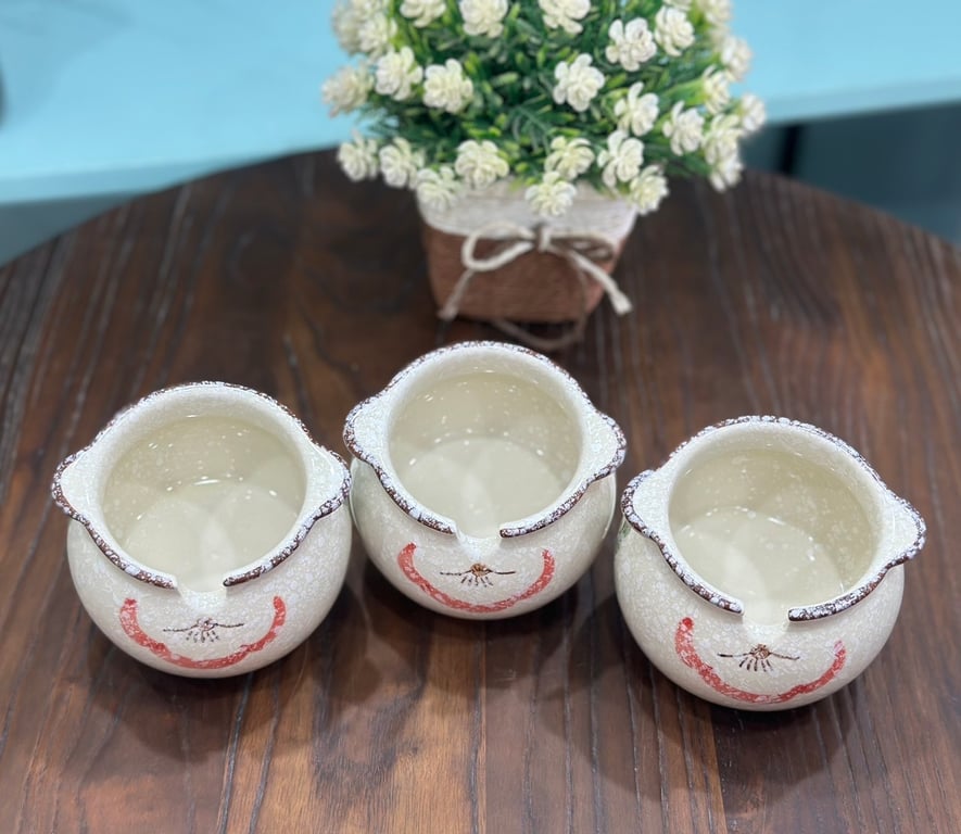 Hũ sành đựng mỡ 700ml