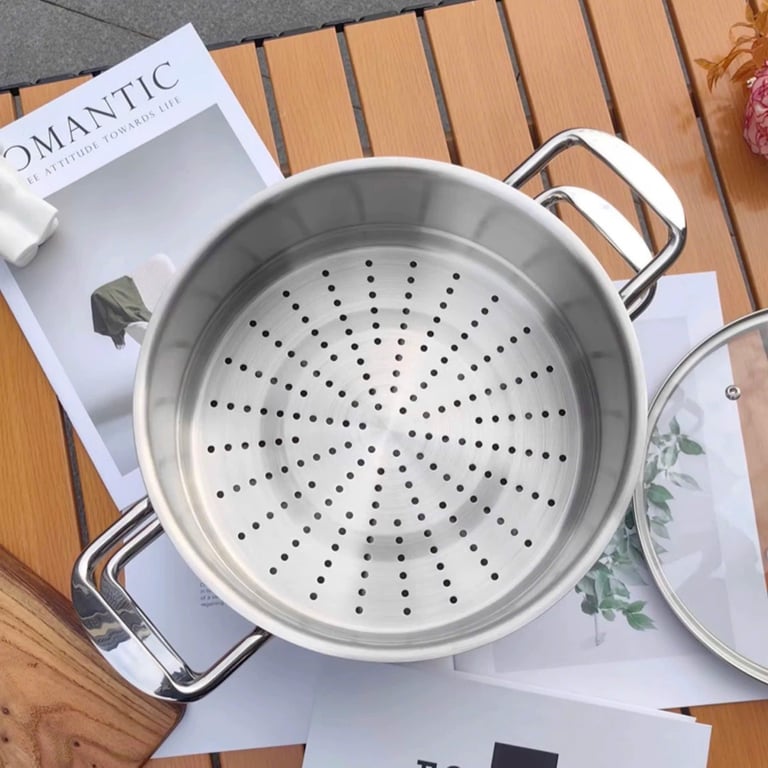 Bộ nồi kèm xửng hấp 2 tầng Chockmen 26cm - C211