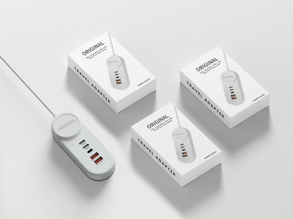 Ổ cắm sạc điện thoại ip tích hợp Sẵn 2 cổng sạc  PD + 2 cổng usb sạc nhanh - Bluetech