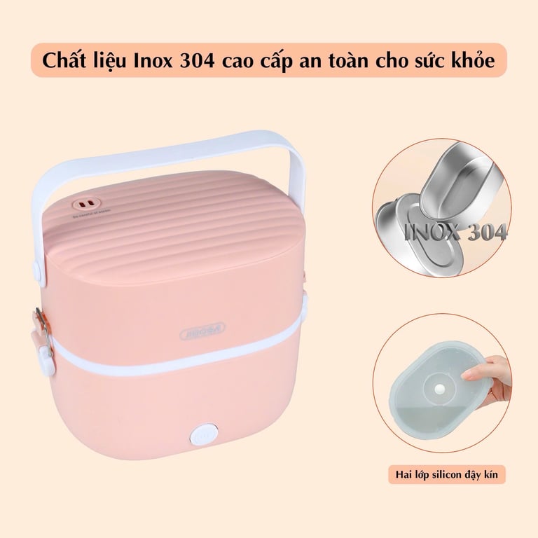 JD8360 - HỘP CƠM ĐIỆN VĂN PHÒNG CAO CẤP JIDOSA 1L 270W