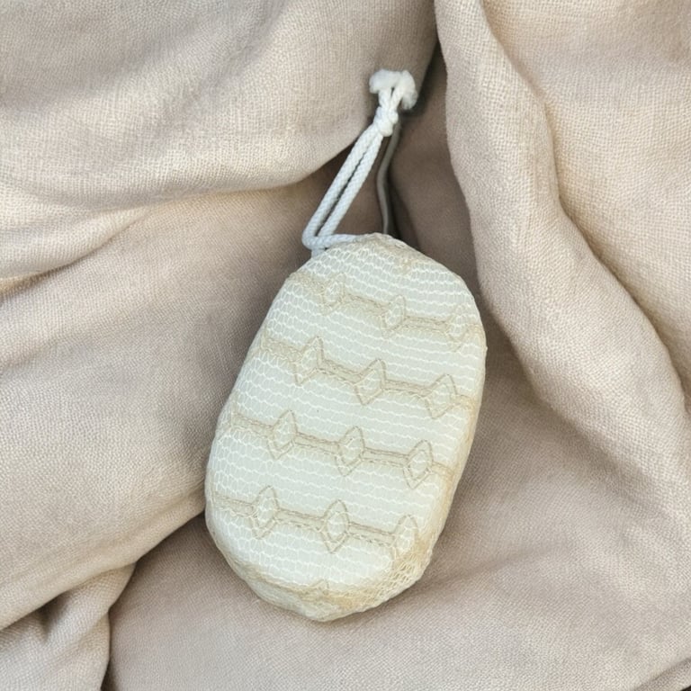 BÔNG TẮM TẠO BỌT SỢI COTTON VÀ LỤA TƠ TẰM SEIWA PRO