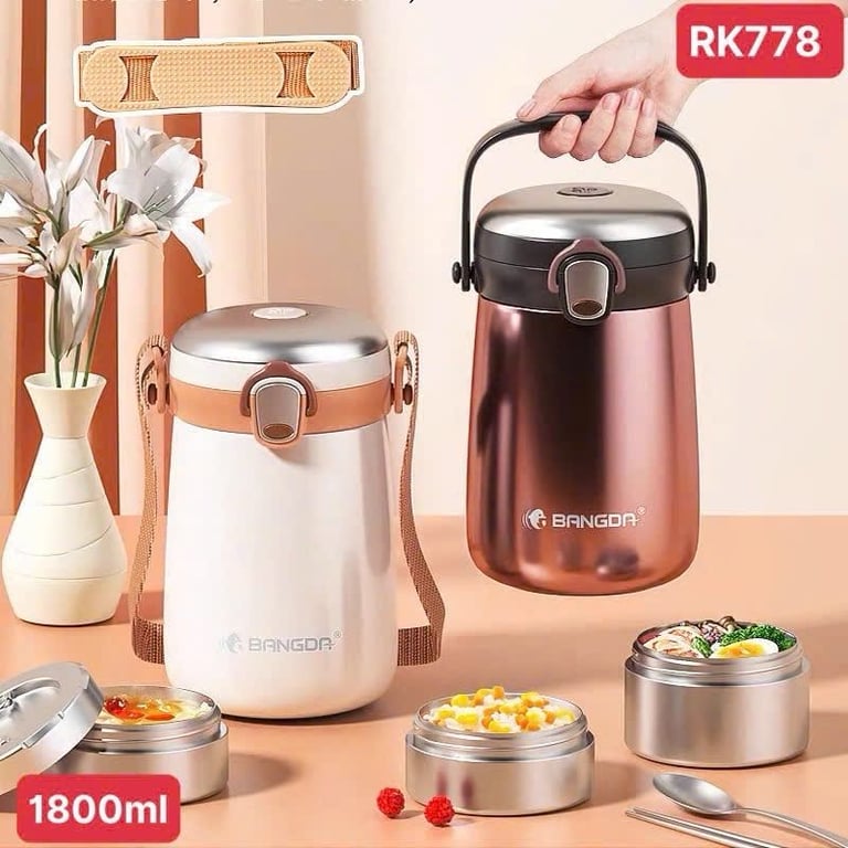 Hộp cơm giữ nhiệt BANGDA 1800ml-2500ml