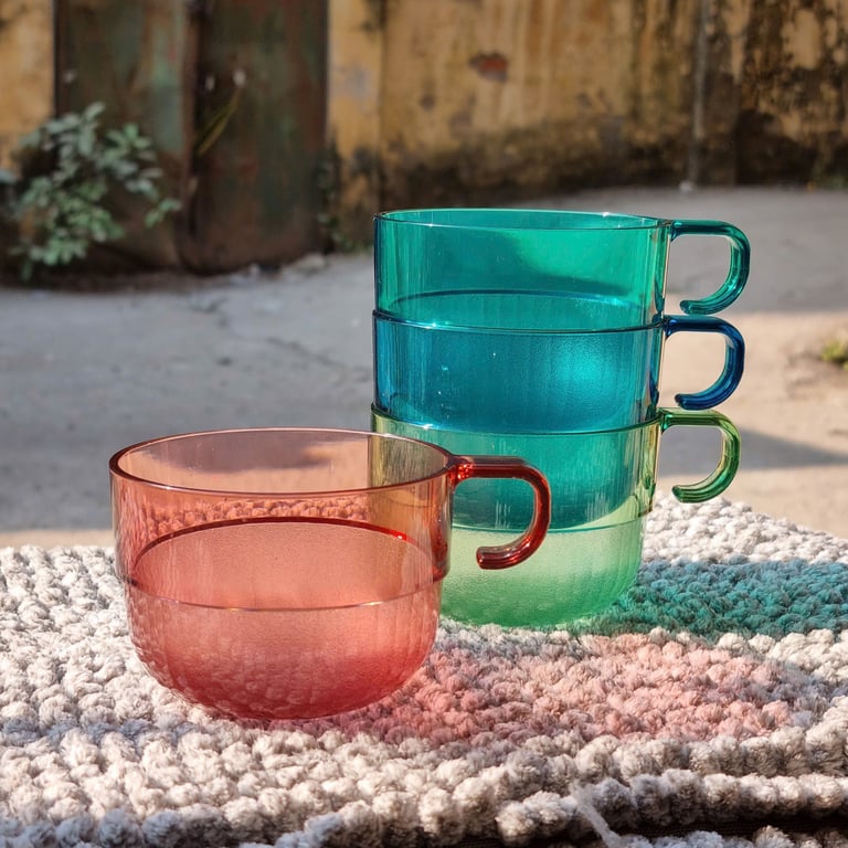 Set 2 Cốc Nhựa Uống Nước Có Quai Cầm 190ml Chính Hãng Tupperware