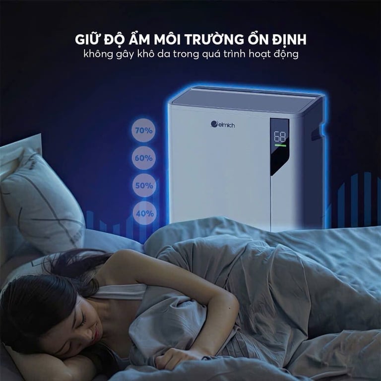 DE8581 - Máy Hút Ẩm Kèm Lọc Không Khí Đa Năng ELMICH 25L