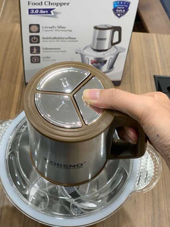 MÁY XAY THỊT KORENO 3L 400W KÈM DỤNG CỤ BÓC TỎI