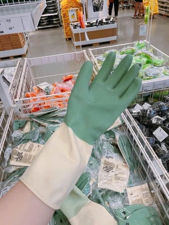 GĂNG TAY CAO SU TỰ NHIÊN RINNIG IKEA