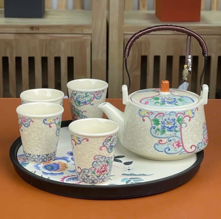Set ấm trà cực xinh