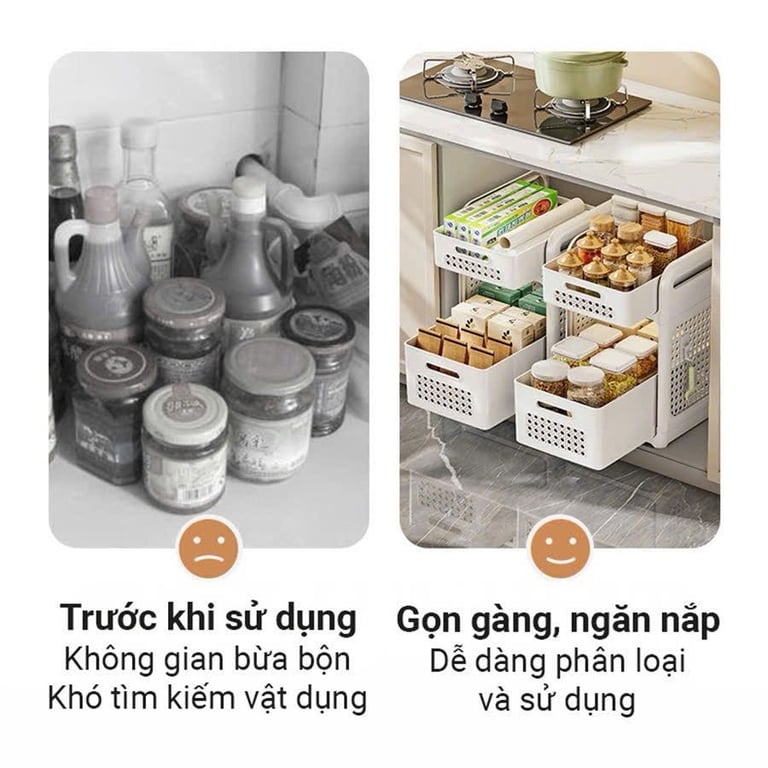 MK36 - Kệ đựng đồ bằng nhựa PP cao cấp 3 tầng có bánh xe GHA51