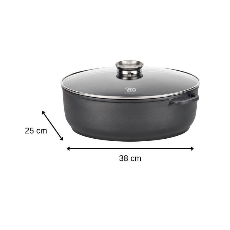 NỒI NHÔM ĐÚC ELO OVAL ALUCAST DÒNG CAO CẤP SIZE ĐẠI 7L (38x25cm)