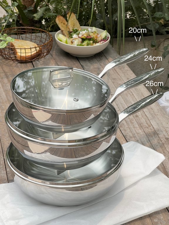 CHẢO ĐÚC INOX 316 NGUYÊN KHỐI 5-PLY KAIYO