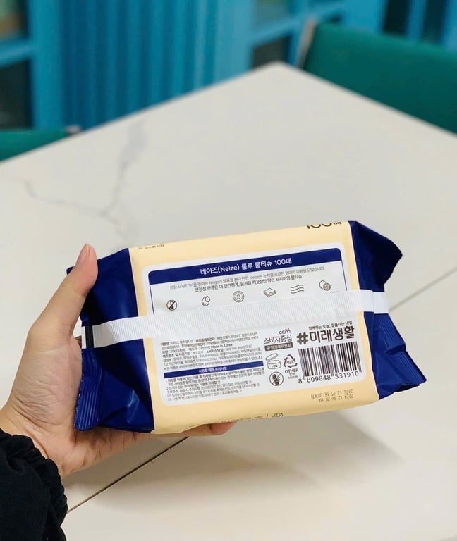 KHL20 - Set 3 hộp Khăn giấy ướt nội địa Hàn Quốc Neize loại 100 tờ/hộp