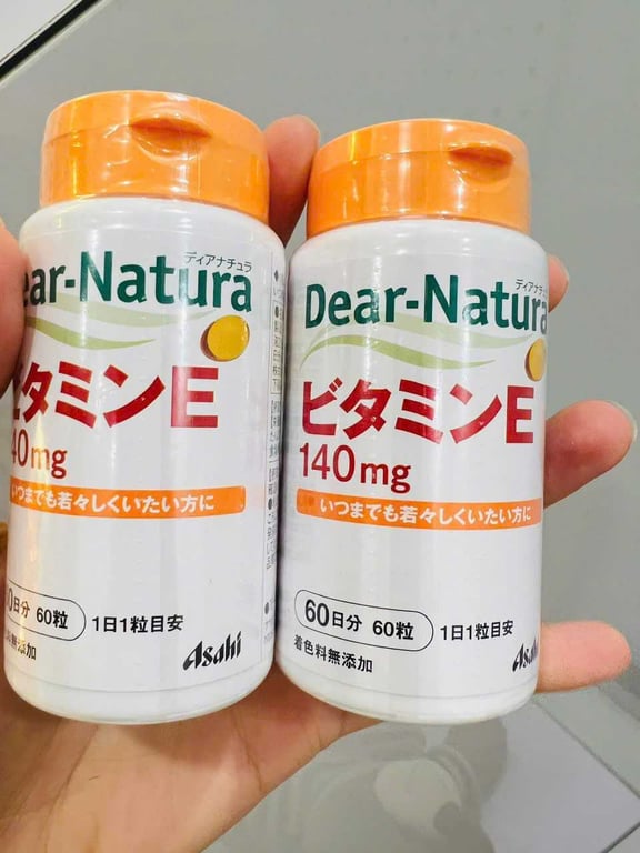 Vitamin E hữu cơ Dear Nature Nhật hộp 60 viên