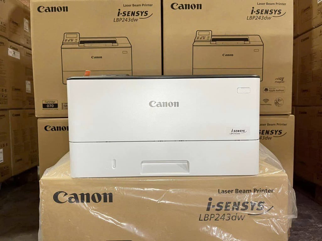Máy In Laser Trắng Đen Đơn Năng Canon LBP 243DW (In Đảo Mặt/ A4/ A5/ USB/ LAN/ WIFI)(BH 24T)