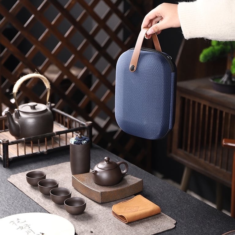Bộ ấm trà tử sa Du lịch