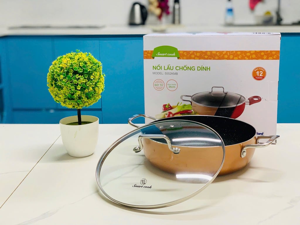 SM5552 - NỒI LẨU ĐÁY TỪ CHỐNG DÍNH ELMICH 26CM SMARTCOOK