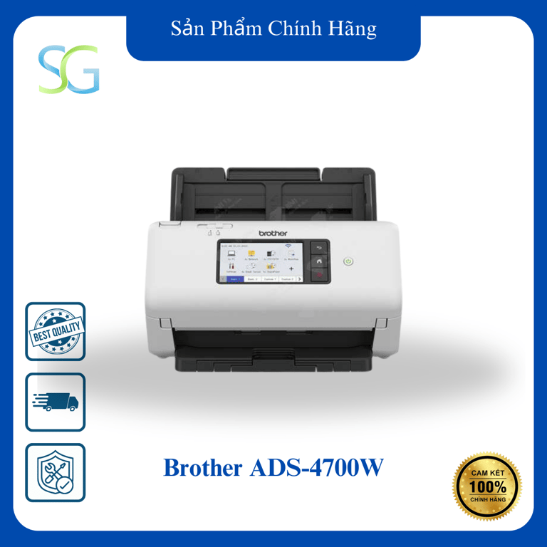 Máy Scan Brother ADS-4700W (2 Mặt, 40 ppm, USB, LAN, Wifi, ADF 80 tờ)