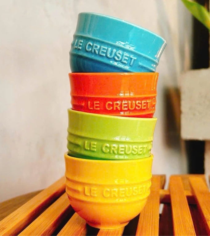 BỘ ẤM CHÉN CẦU VỒNG LE CREUSET