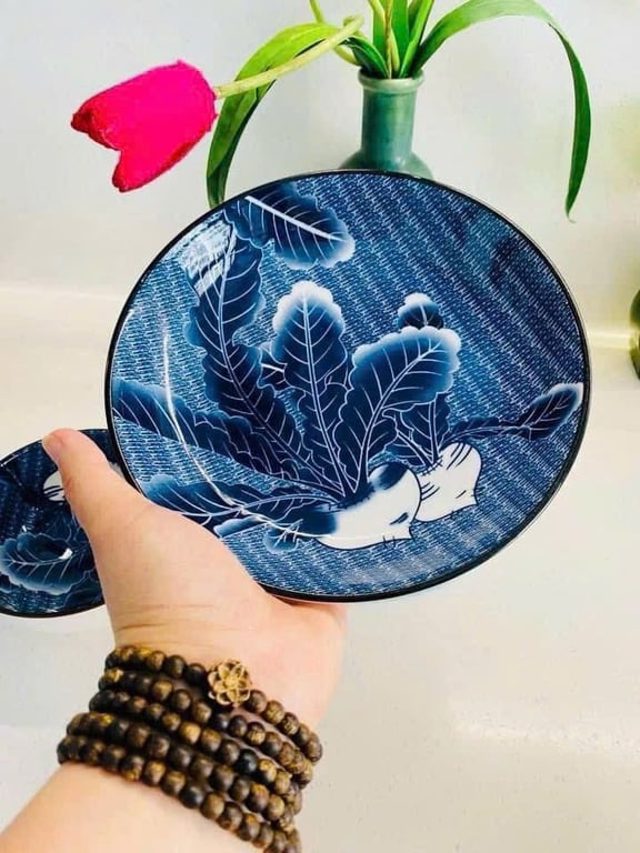 Combo tô, đĩa sứ Ceramic phong cách Nhật Bản