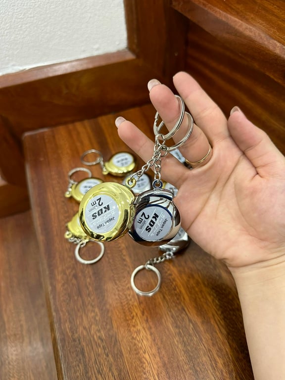 Set 2 móc khoá thước dây mini hàng Nhật