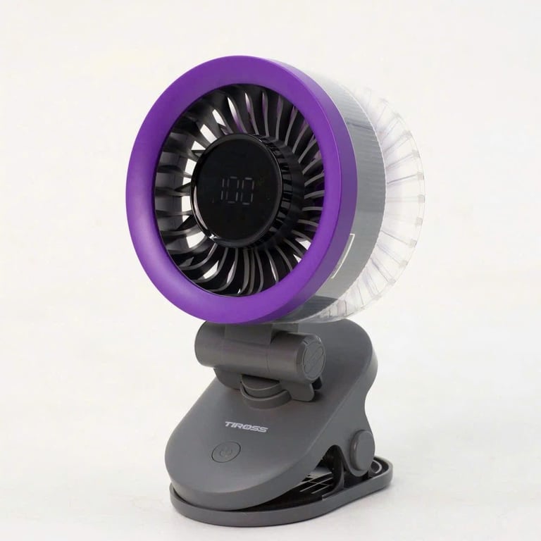 Quạt kẹp sạc điện đa năng mini USB Tiross TS3423