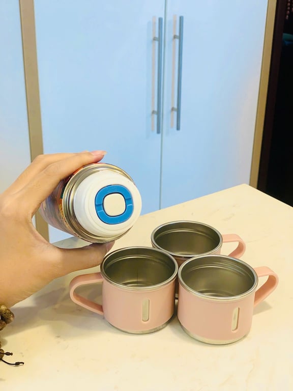 NC133 - BỘ BÌNH GIỮ NHIỆT RACEKISH 500ML KÈM 3 NẮP