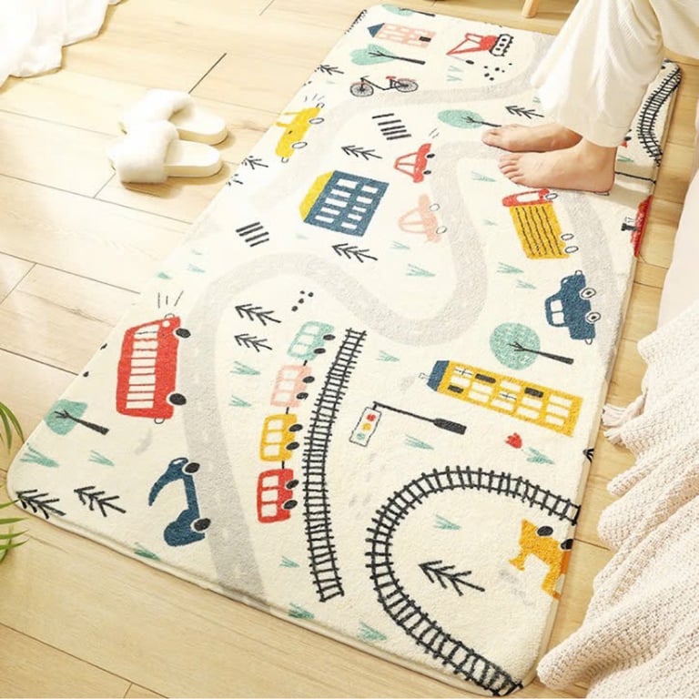 #NC55 - Thảm cừu trần bông trải cạnh giường