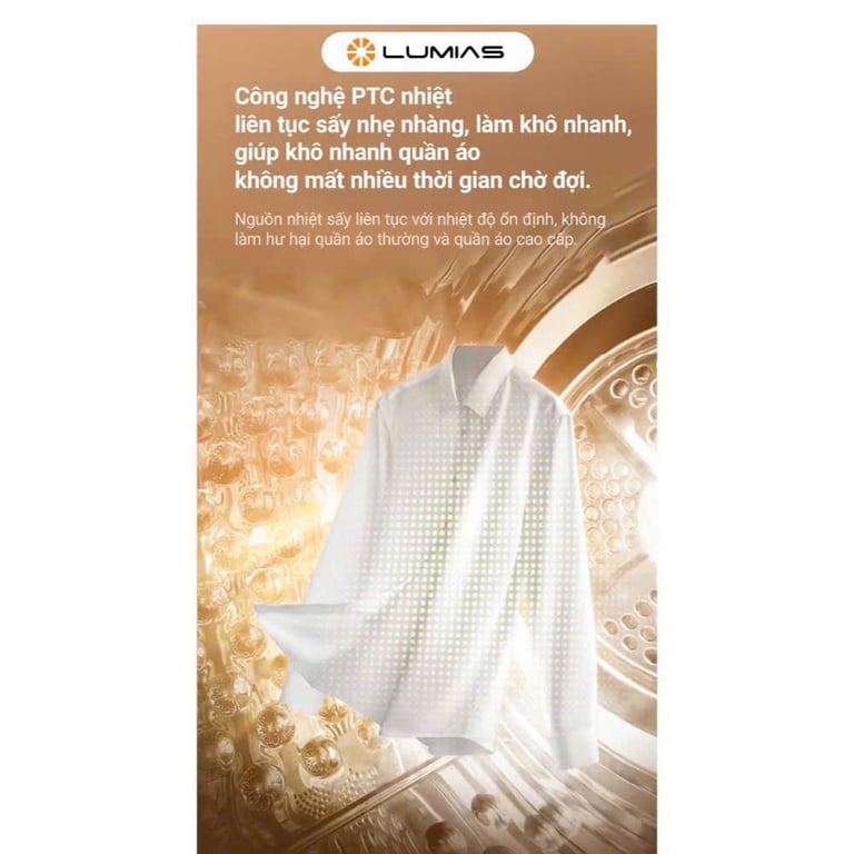 Máy sấy quần áo Lumias WCD-268W