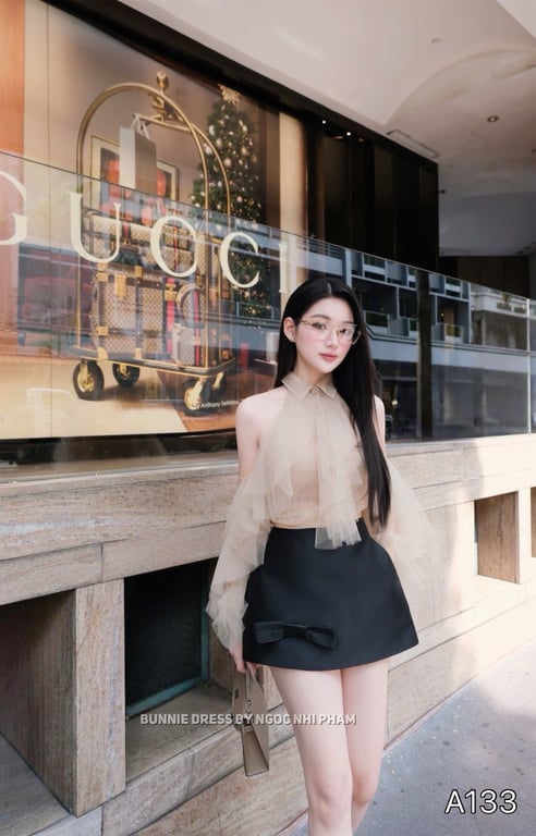 A133- set yếm voan CHOUCHOU