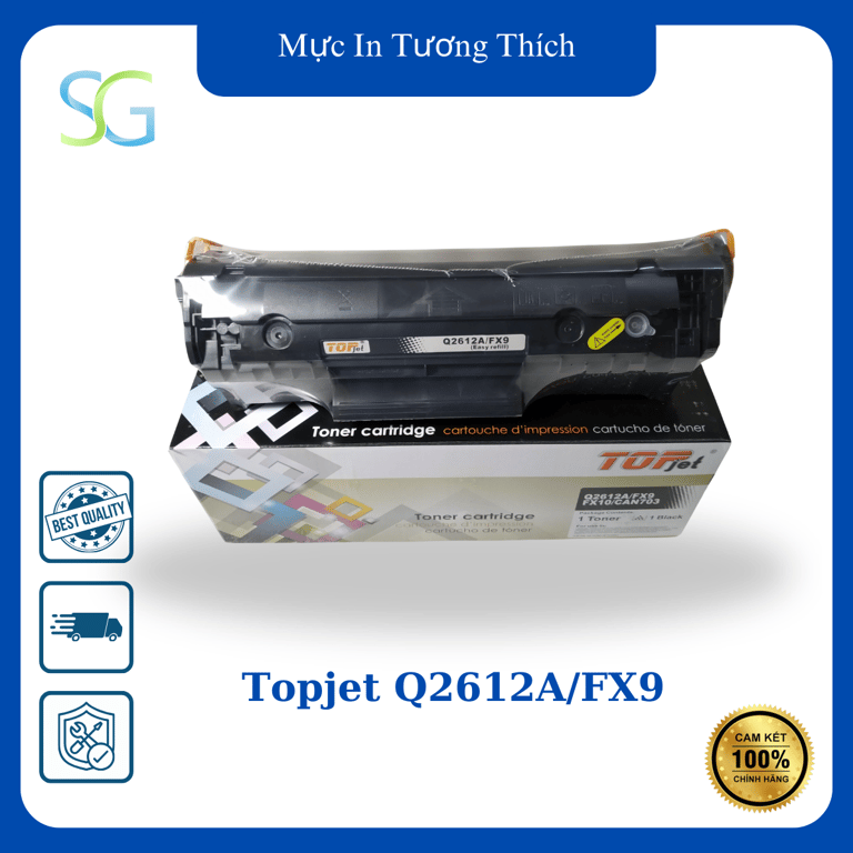 Hộp Mực Topjet 12A/FX9 Dùng Cho Máy In Canon 2900 Và HP 1020