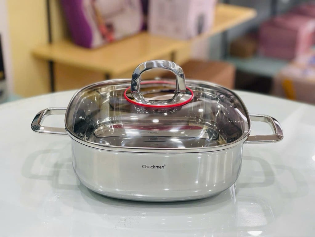 Nồi thành thấp size 24cm chockmen đúc liền khối CKM134