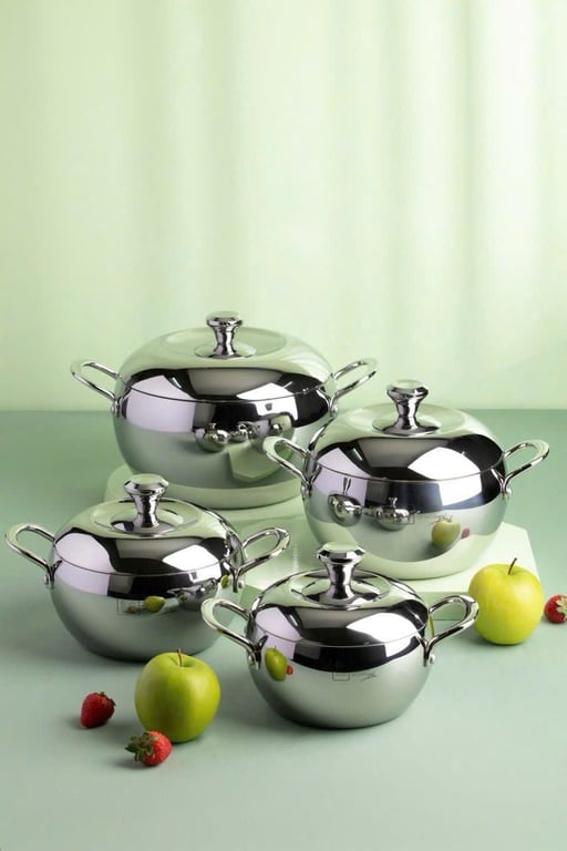 Nồi inox Fivestar 3 lớp inox 304 dáng quả táo 🍎 đun từ.