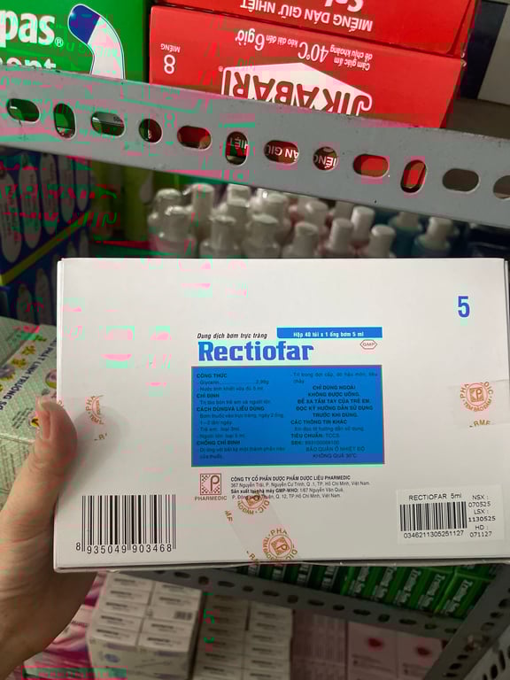 Rectiofar 5ml hộp 40 cây