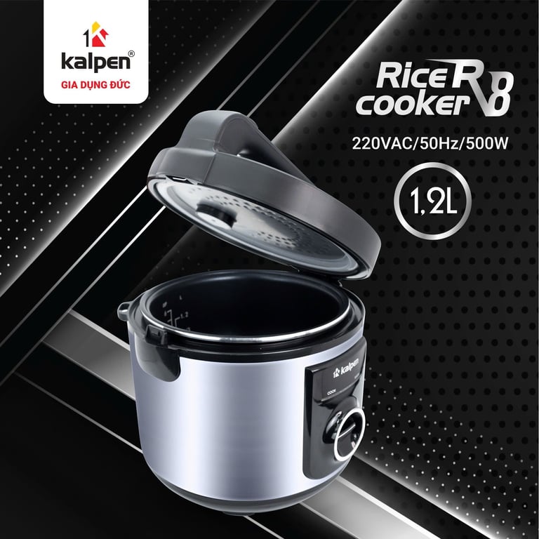 NỒI CƠM ĐIỆN CAO CẤP KALPEN R8 DUNG TÍCH 1,2L